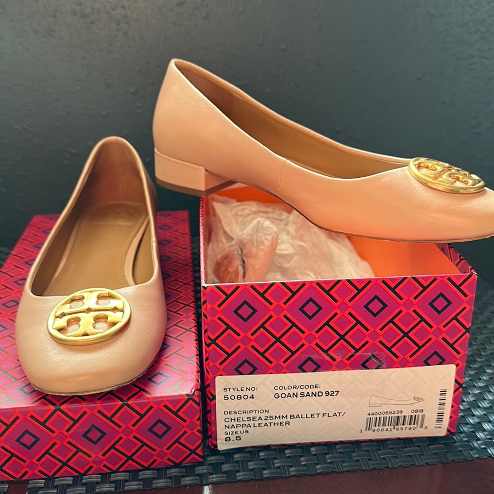Tory Burch flat Neutral beige 8.5